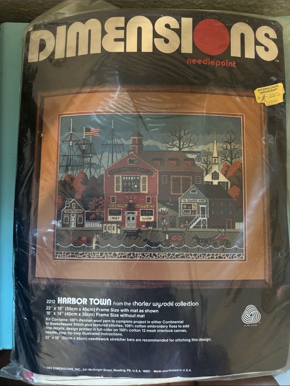 Dimensions Harbor Town Needlepoint Wall Art